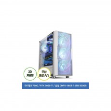 게이밍 조립PC TIMFA9205 라이젠5 7600 16G 500G RTX3060Ti 케이스 화이트 or 블랙 랜덤 발송 - [전시상품]