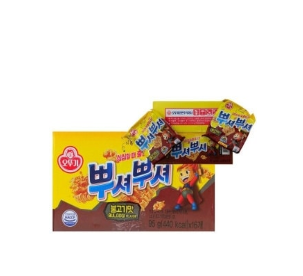 오뚜기 뿌셔뿌셔 불고기맛 90G X 16개